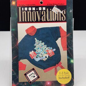 Iron-On Shirt Embellishment Kit Christmas Tree Presents